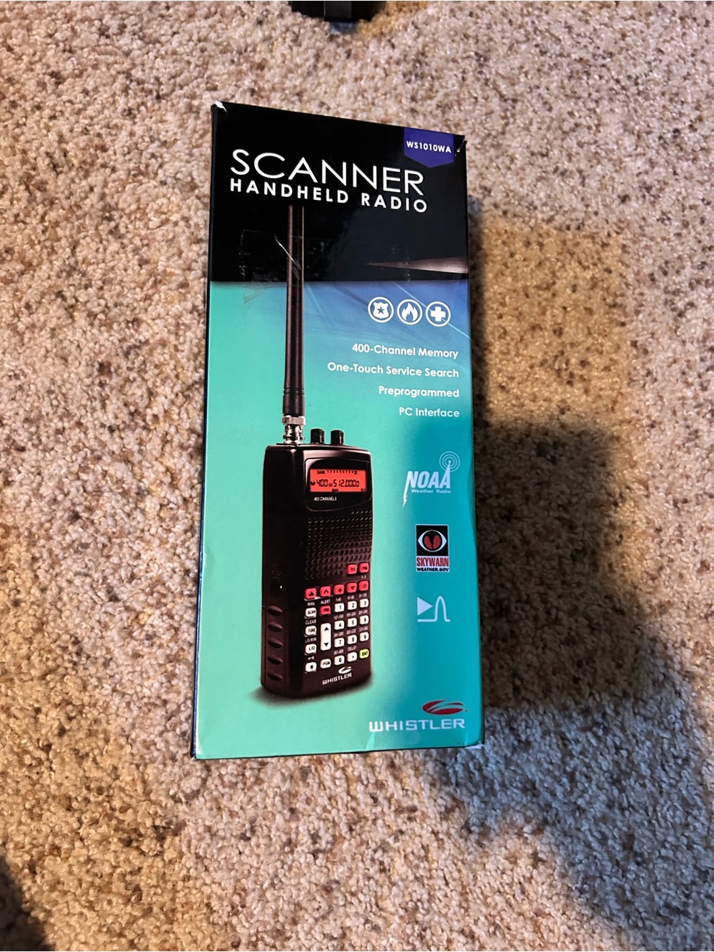 Whistler  ws1010wa handheld scanner radio